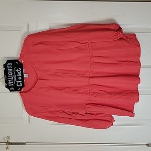 Fever Star Small Coral Pink Top Eyelet Pattern